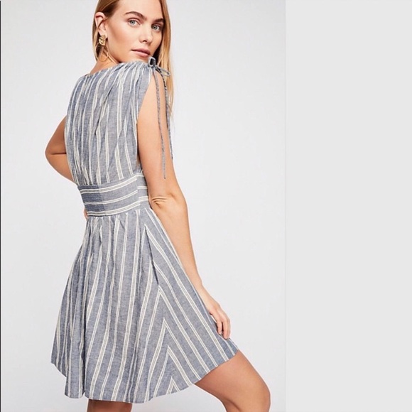 FREE PEOPLE Roll the Dice Stripes Minidress EUC, XS but fits up to size 6 - Picture 3 of 7